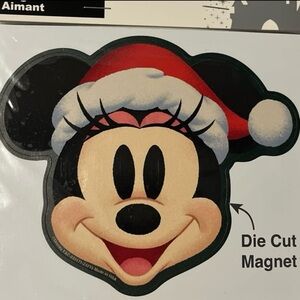 Disney Parks Santa Minnie Mouse Christmas Magnet